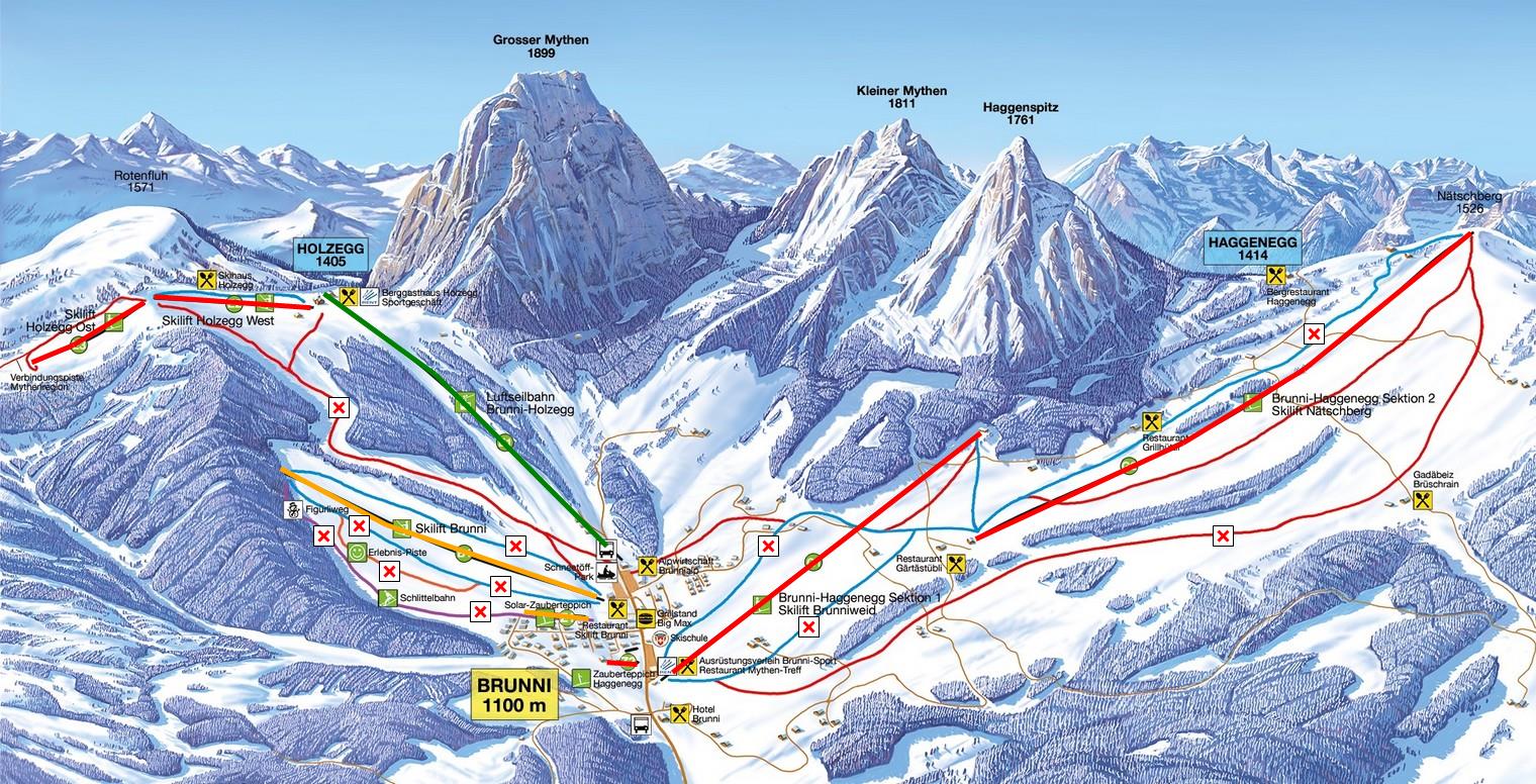 Pistenplan Brunni-Alpthal